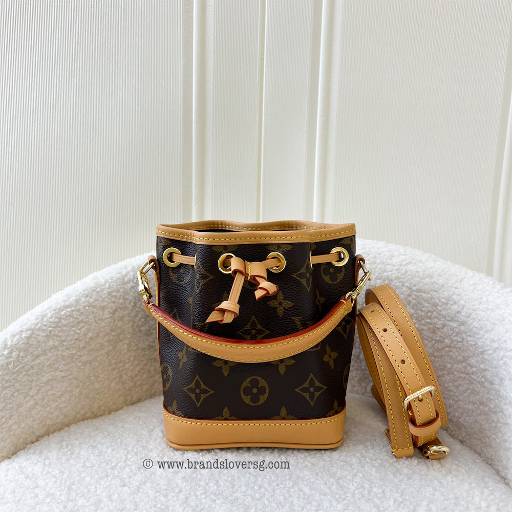 LV Nano Noe in Monogram Canvas GHW