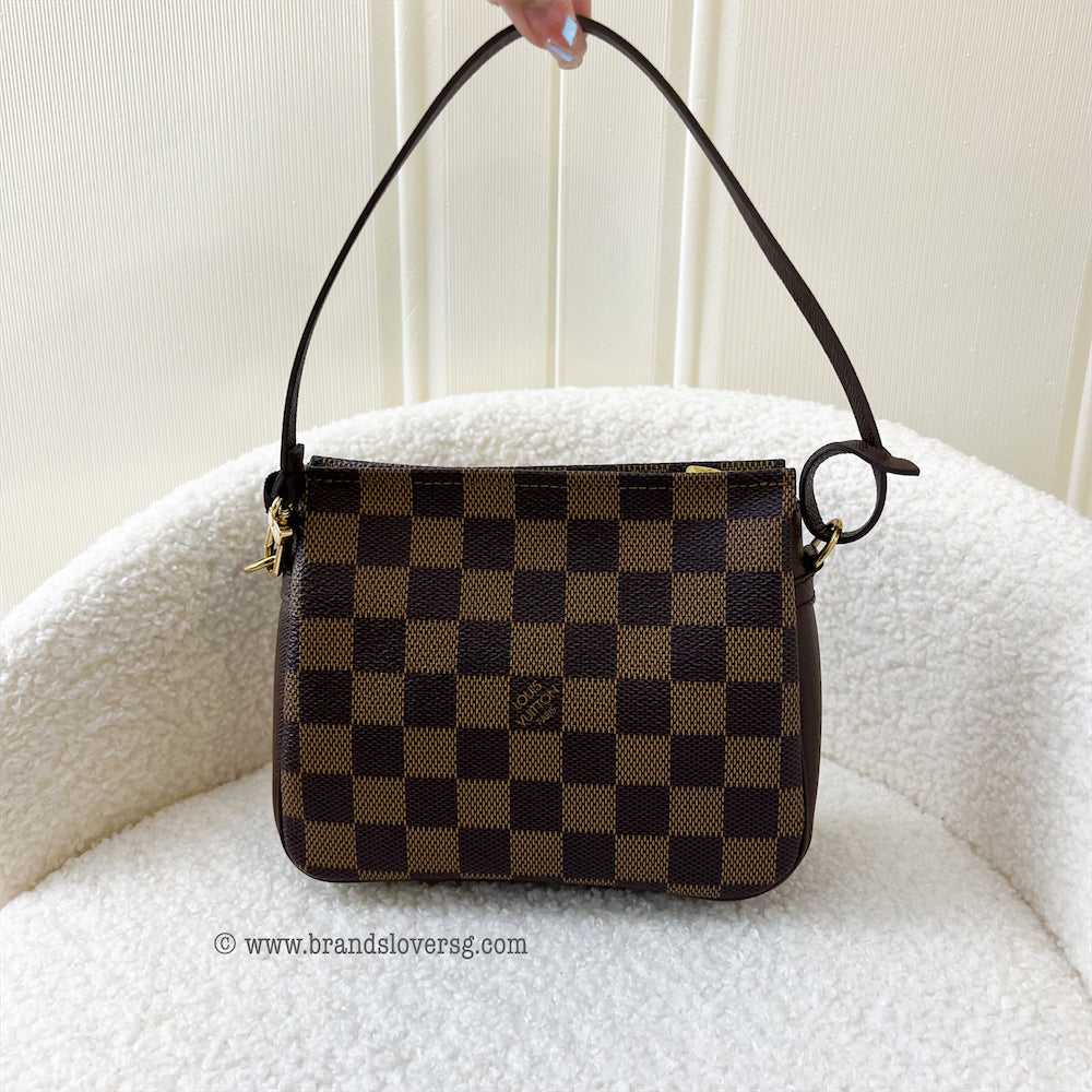 LV Mini Bag / Pochette in Damier Ebene Canvas GHW
