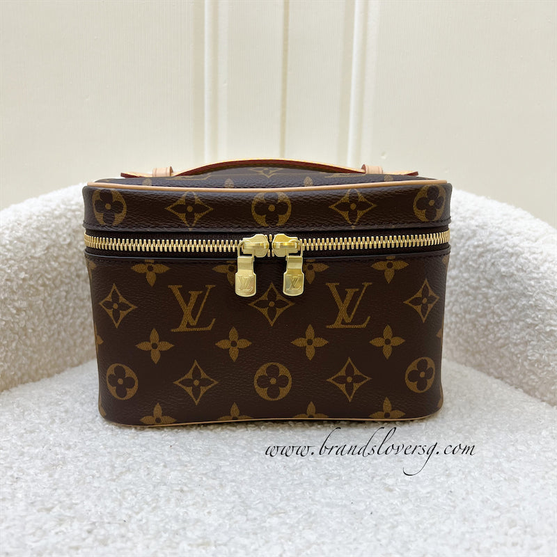LV Nice Mini Toiletry Pouch in Monogram Canvas GHW