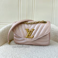 LV New Wave Chain Bag PM in Pearly Rose Blossom Calfskin GHW