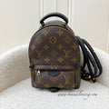 LV Palm Springs Mini Backpack (New Zip) in Monogram Canvas and GHW