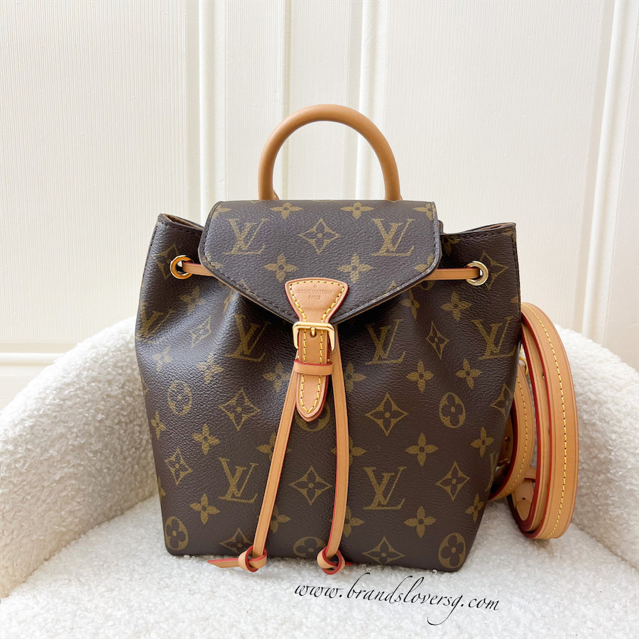 LV Montsouris BB Backpack in Monogram Canvas GHW