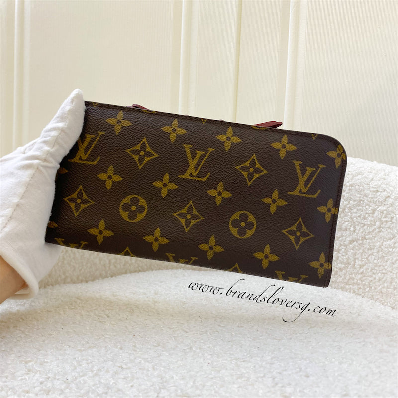LV Insolite Long Wallet in Monogram Canvas, Burgundy Interior and GHW