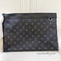 LV Discovery Pochette GM in Monogram Eclipse Canvas SHW