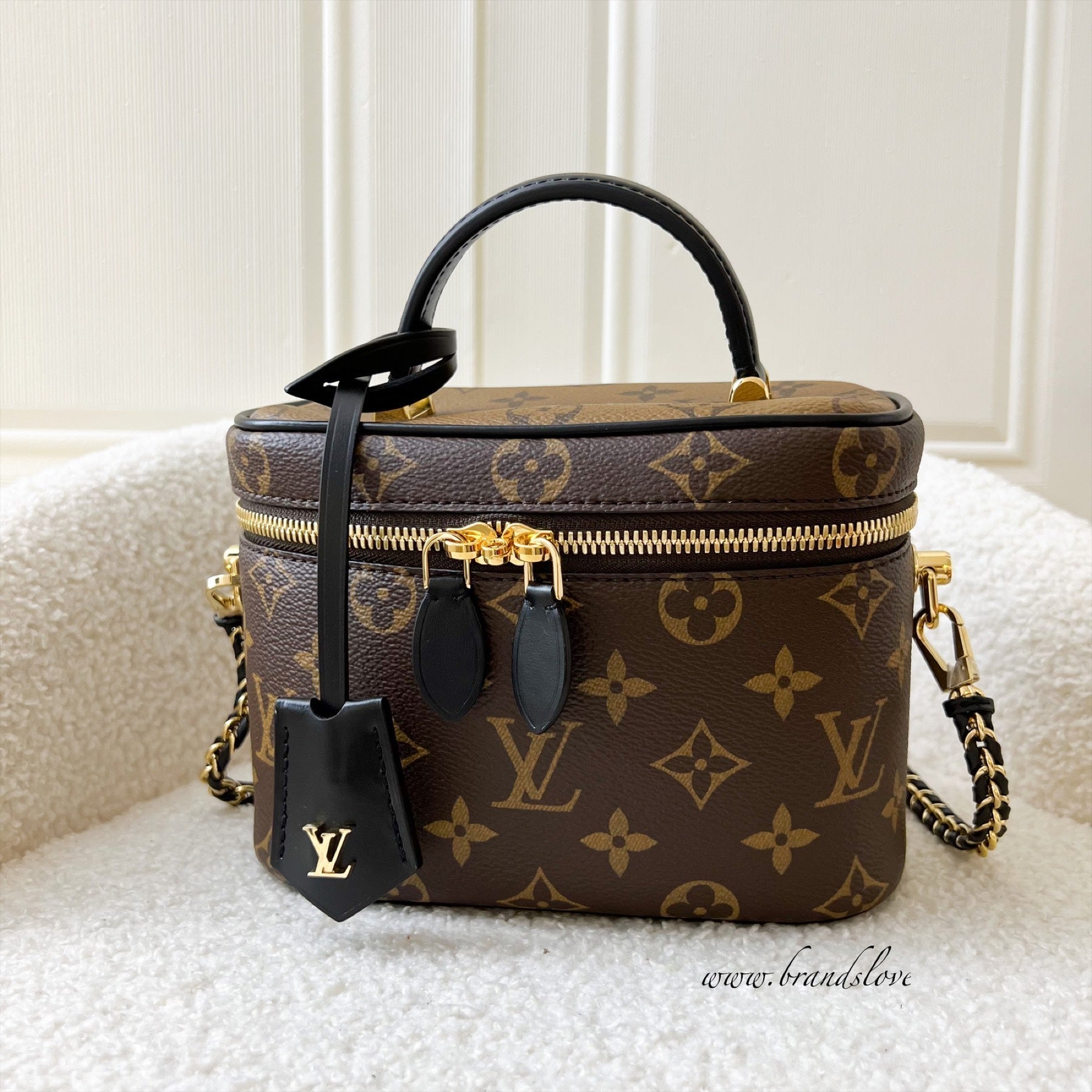 LV Vanity PM in Monogram Canvas and Black Trim GHW