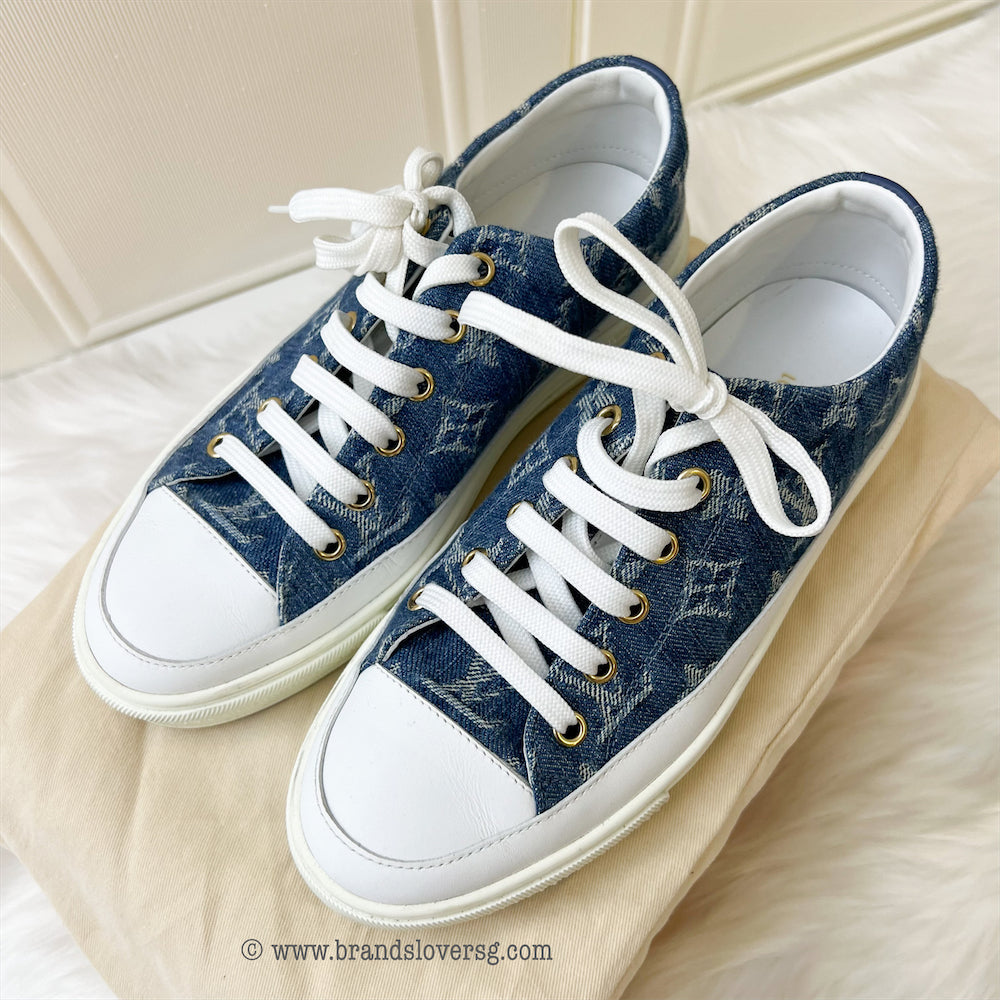 LV Denim Stellar Sneaker Sz 35.5