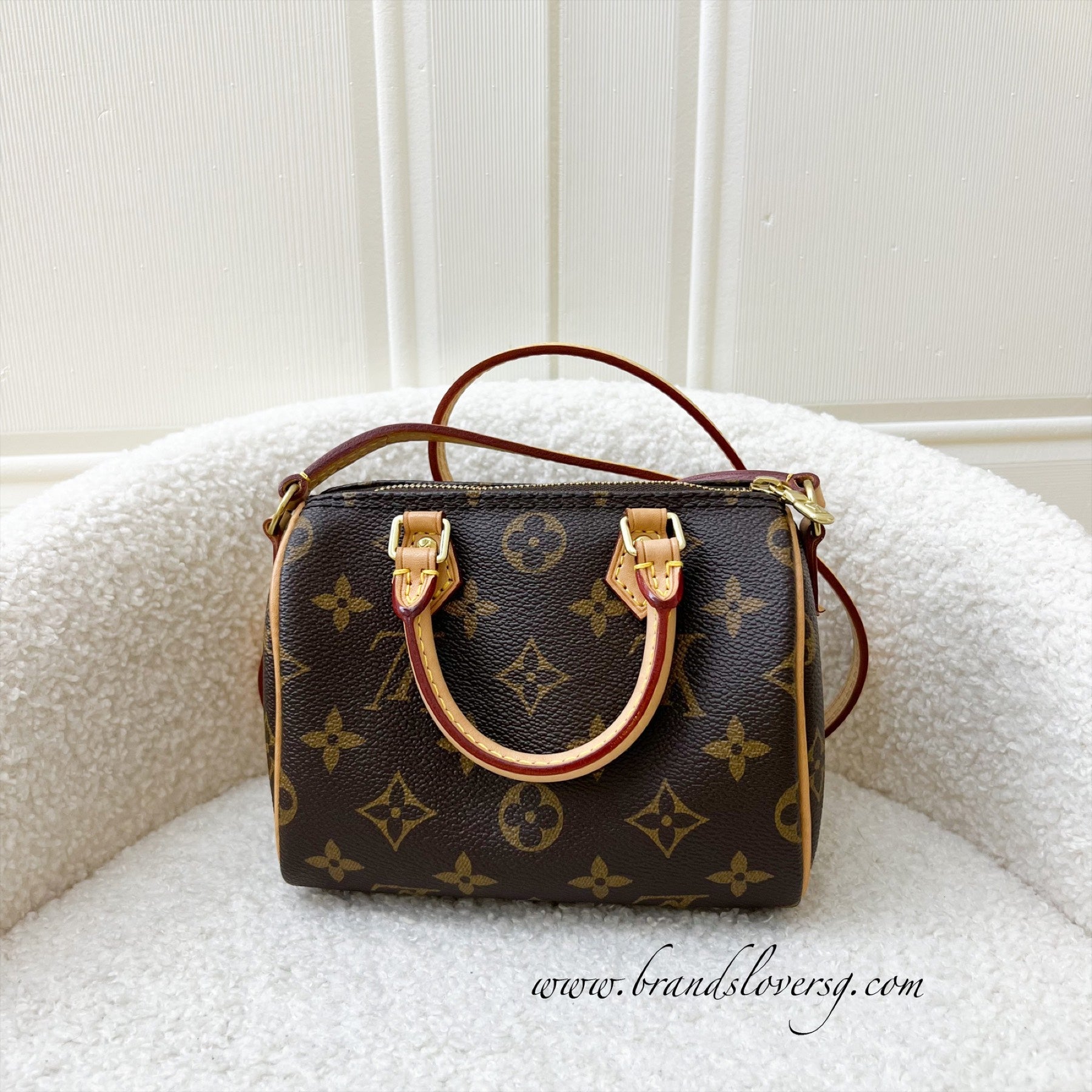 LV Nano Speedy in Monogram Canvas and GHW