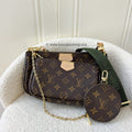 LV Multi Pochette Accessoires MPA in Monogram Canvas, Khaki Strap and GHW