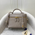 LV Vanity PM in Tourterelle Grey Giant Monogram Empreinte Leather GHW