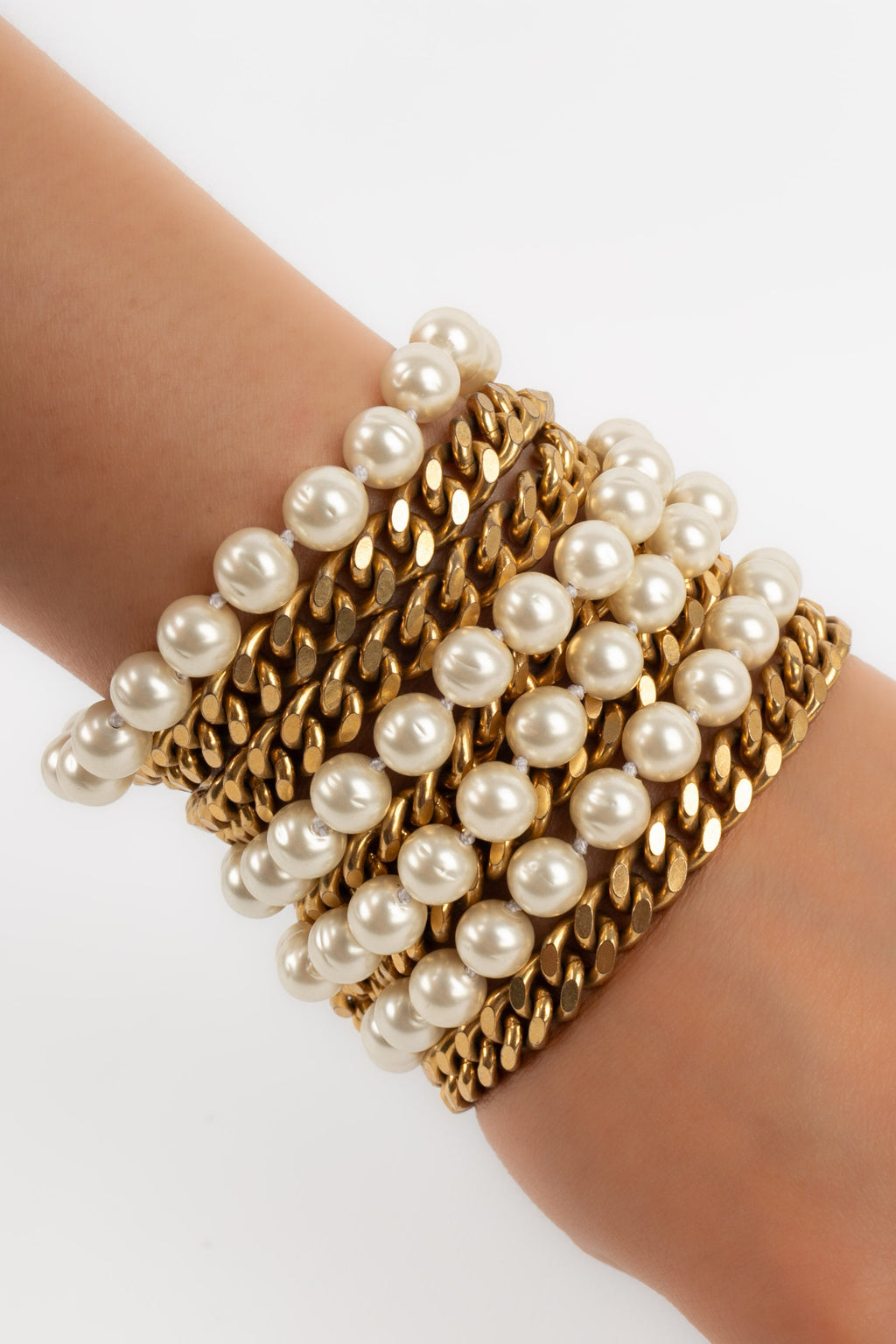 Bracelet de perles nacrÃƒÆ’Ã‚Â©es Chanel
