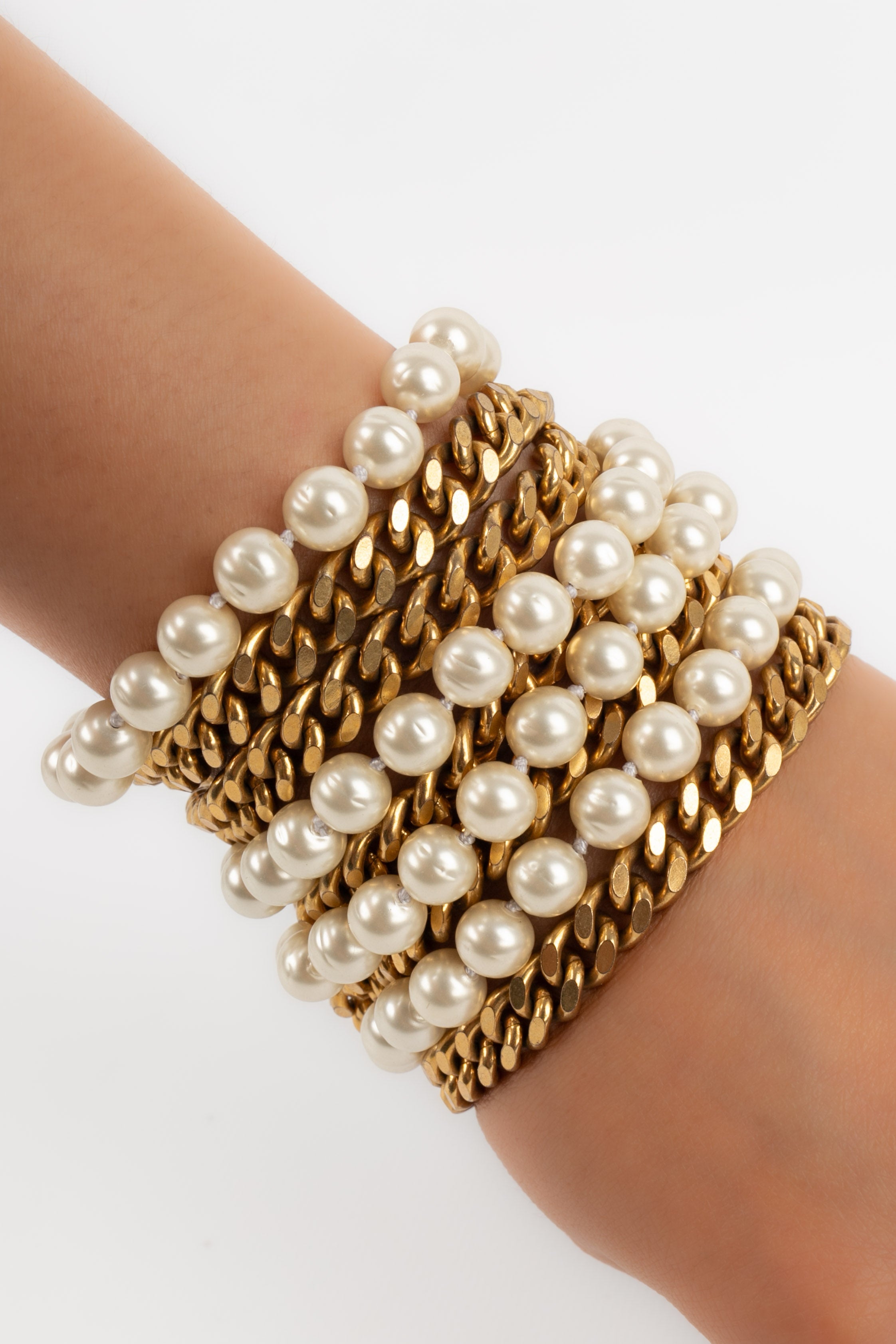 Bracelet de perles nacrÃƒÆ’Ã‚Â©es Chanel