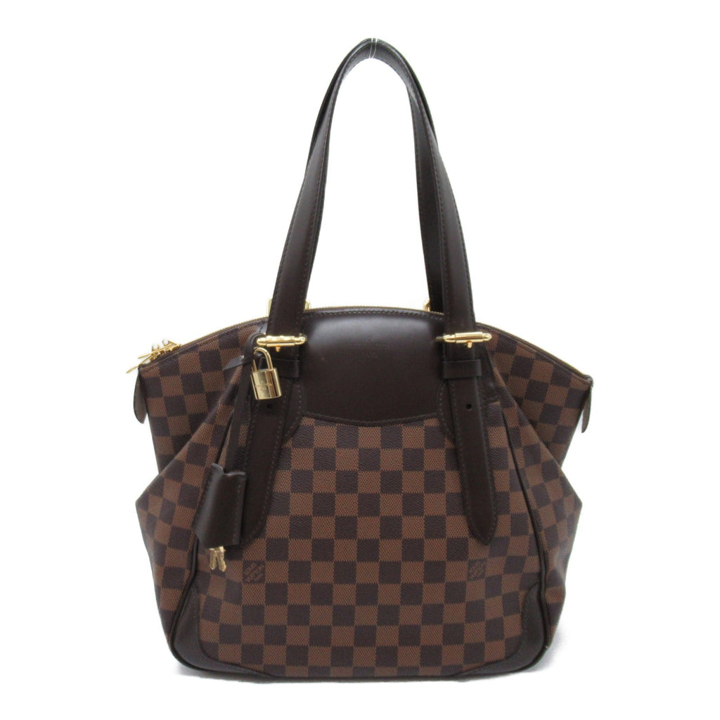 Louis Vuitton Verona MM Shoulder Bag PVC coated canvas Damier  Brown N41118