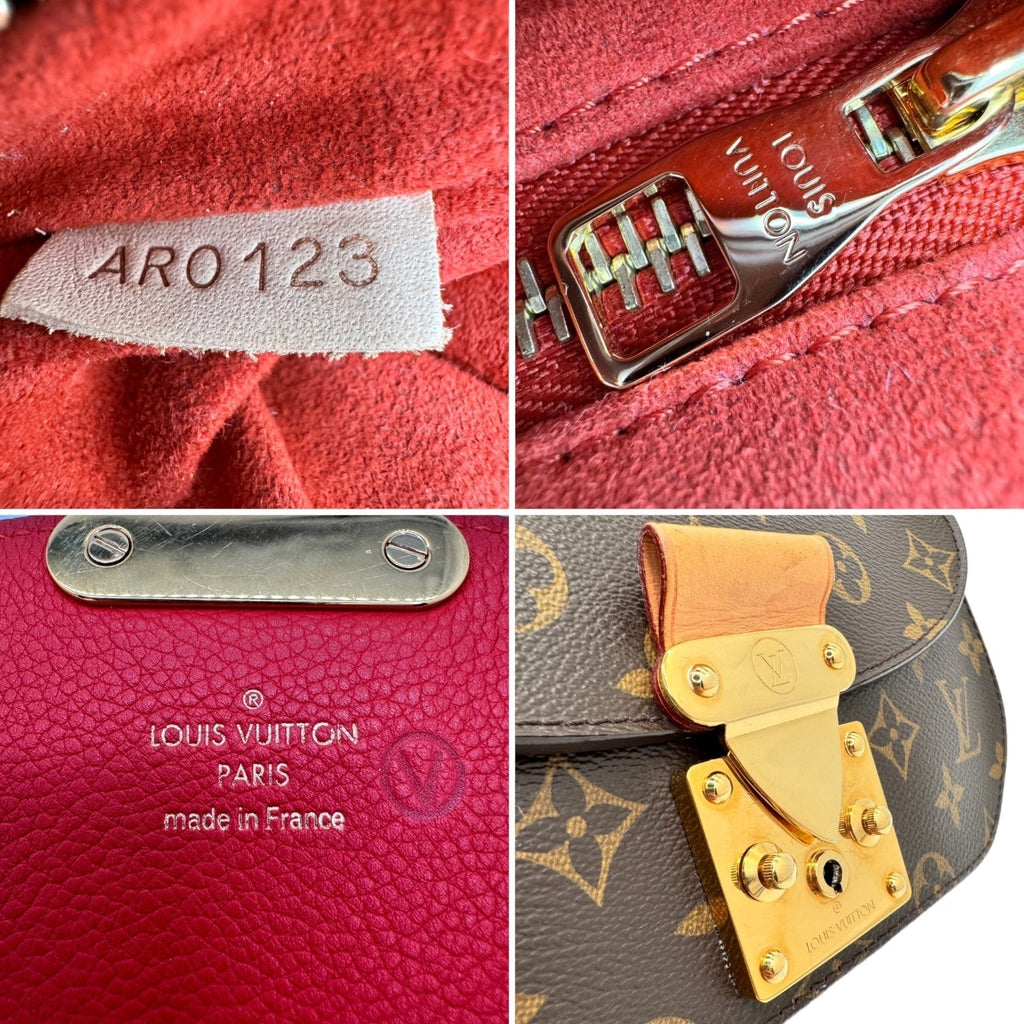 Louis Vuitton Monogram Eden MM Rouge Crossbody Bag