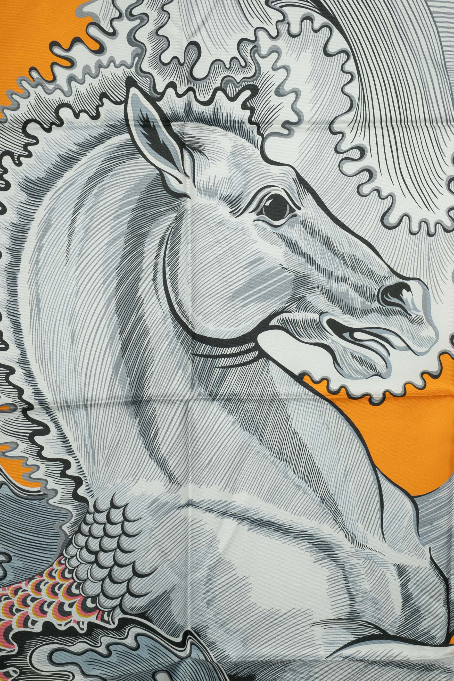 Foulard / carré "Cheval Sirène" Hermès