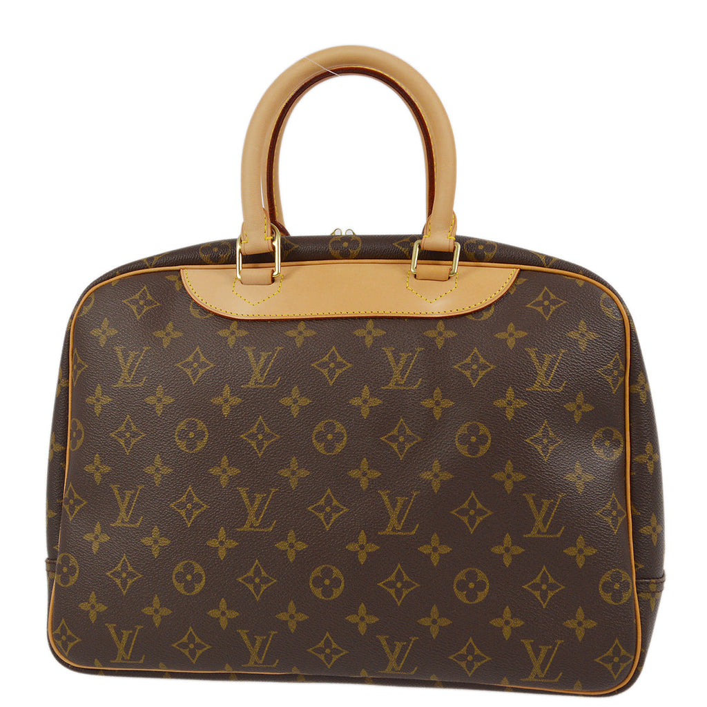 Louis Vuitton 2003 Monogram Deauville Bowling Vanity Handbag M47270