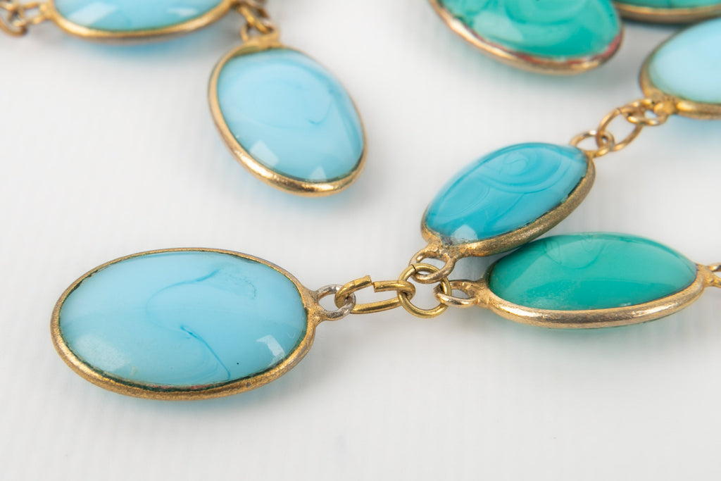 Collier en pÃƒÆ’Ã‚Â¢te de verre Gripoix