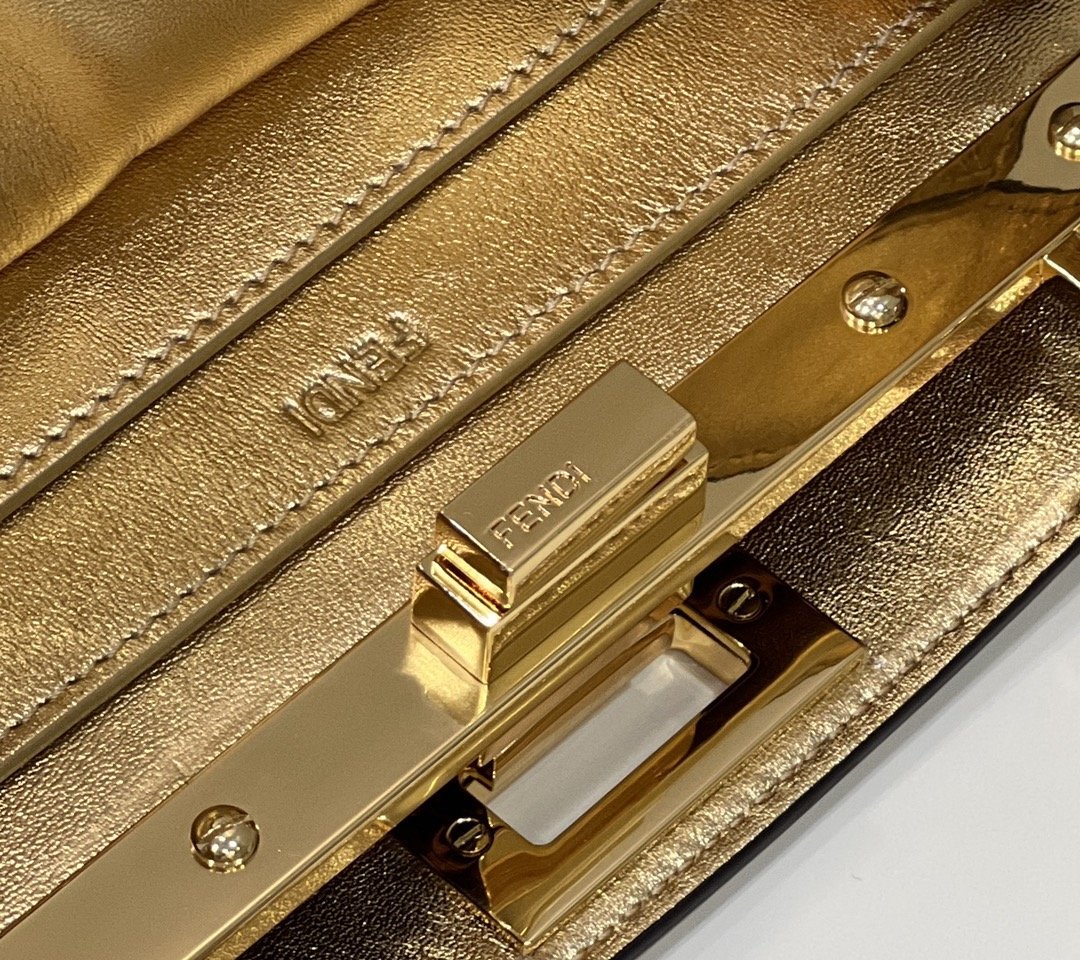 FI GlamI MeGLAMIum Gold Bag For Woman 33cm/13in