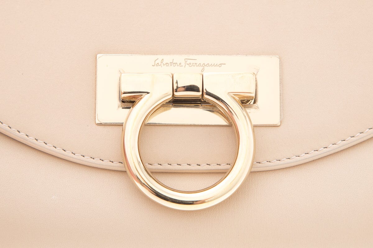 Salvatore Ferragamo Monica Gancini Shoulder Handbag