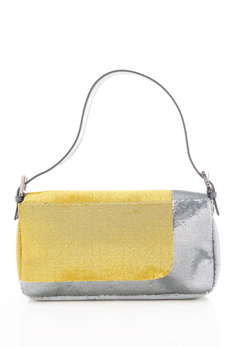 Fendi Multi Color Sequins Baguette