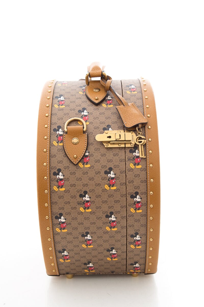 Gucci 2020 Exclusive Capsule Collection with Disney Monogram Leather Hat Case