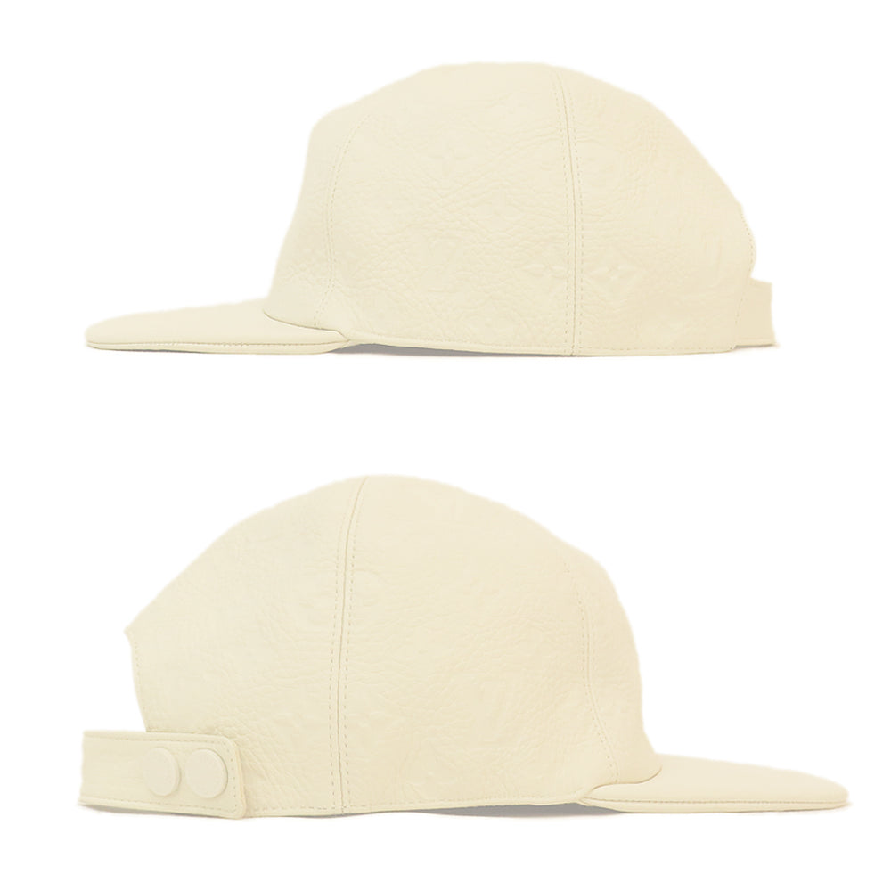 Louis Vuitton Monogram Emplant Casket  1.0 MP2321 White Hat Small Apparels Other