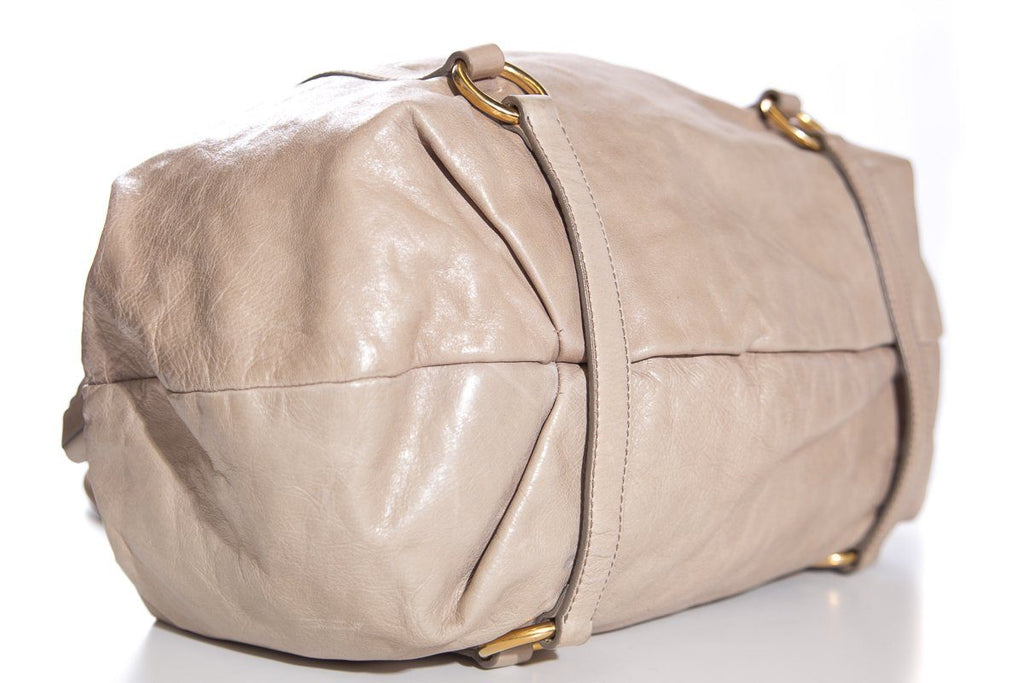 Miu Miu Taupe Handle Bag