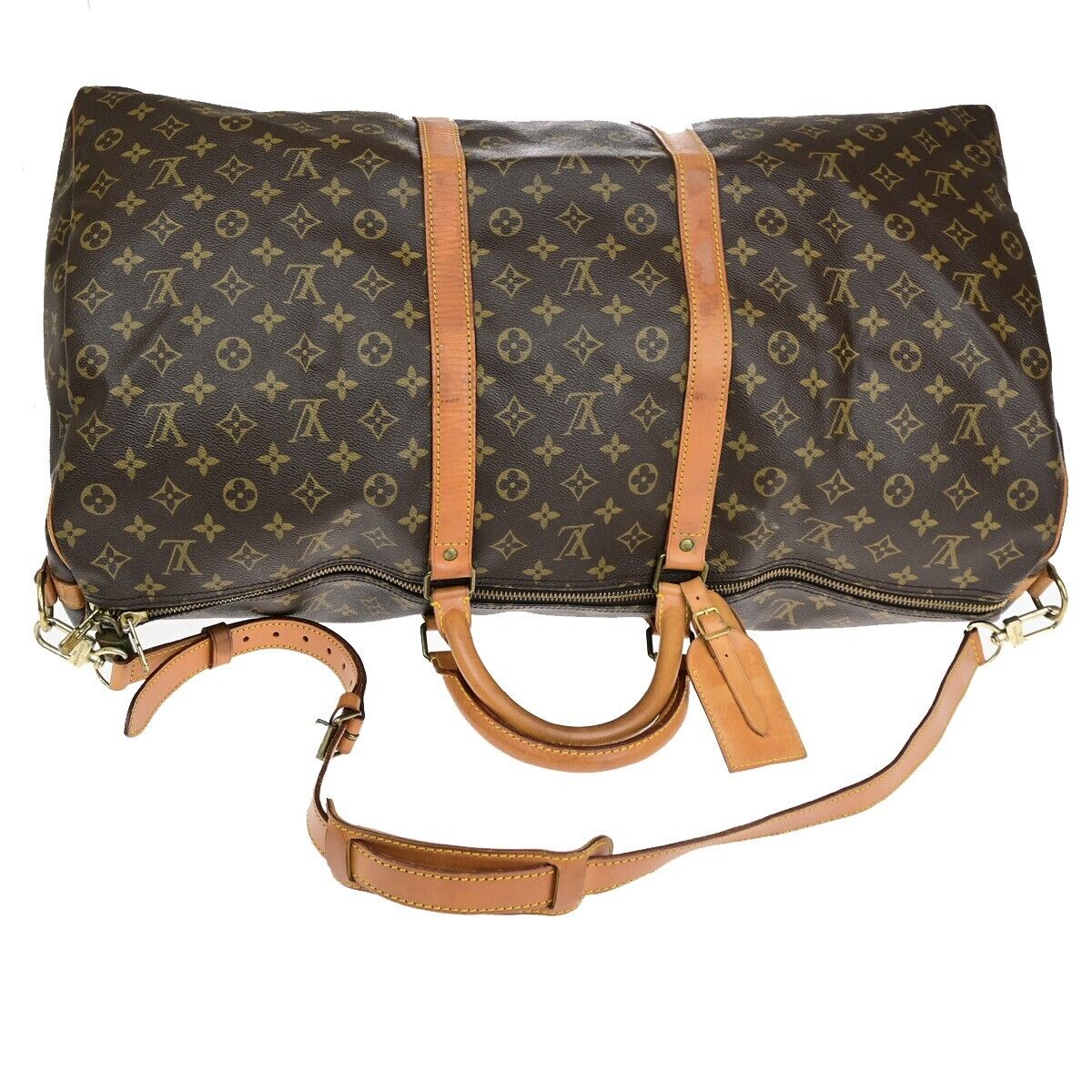 Louis Vuitton Keepall Bandoulière 60  Canvas Travel Bag