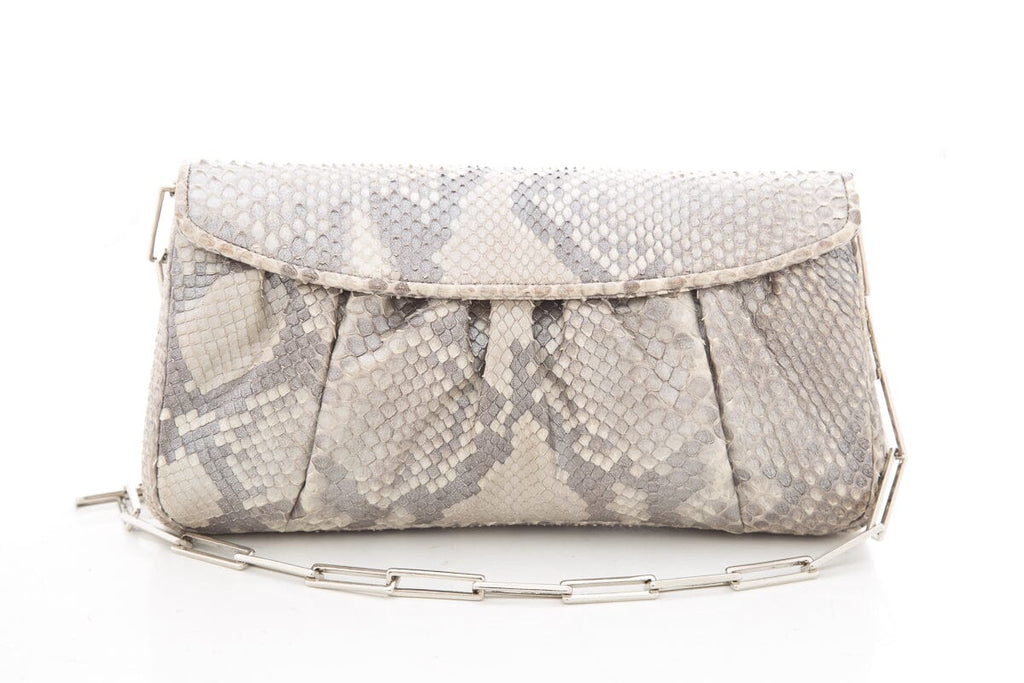Judith Leiber Snake & Crystal Detail Clutch