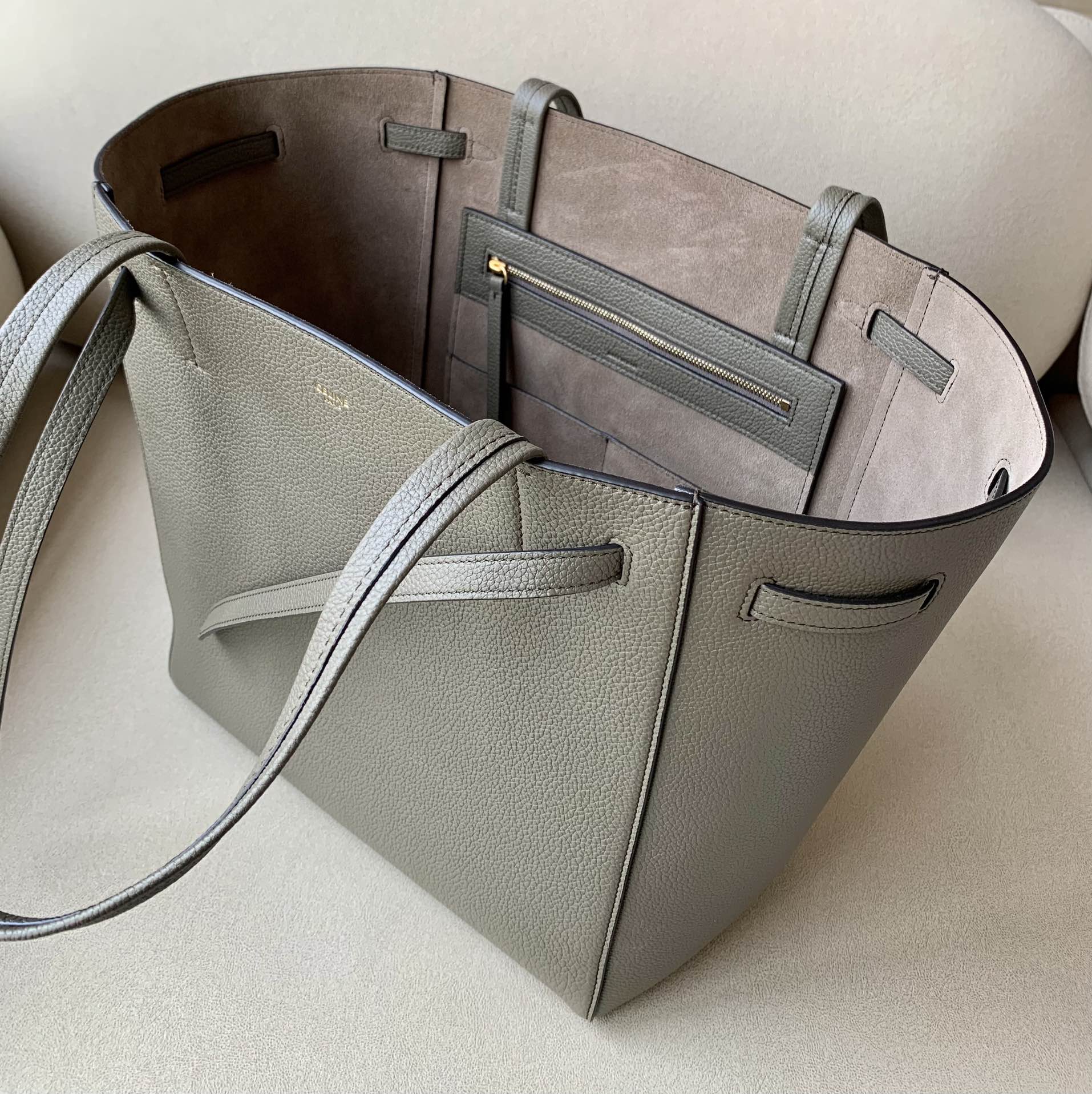 GLAMI Small Cabas Phantom In Soft Grained Brown For Women 12in/31cm