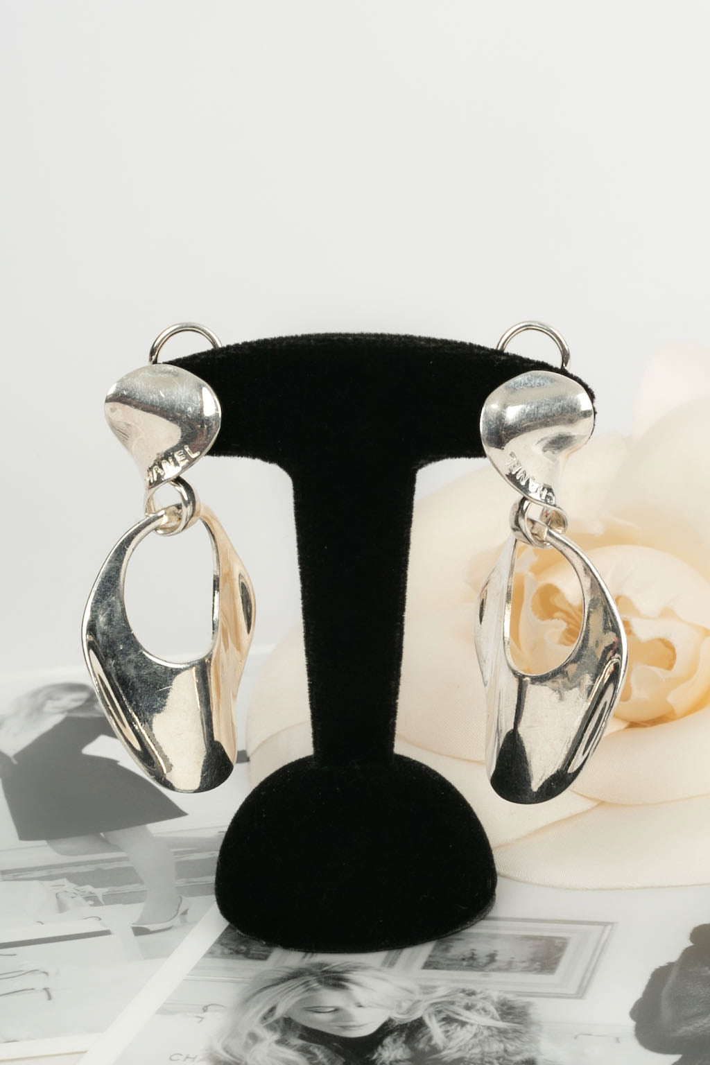 Boucles d'oreilles argentÃƒÆ’Ã‚Â©es Chanel