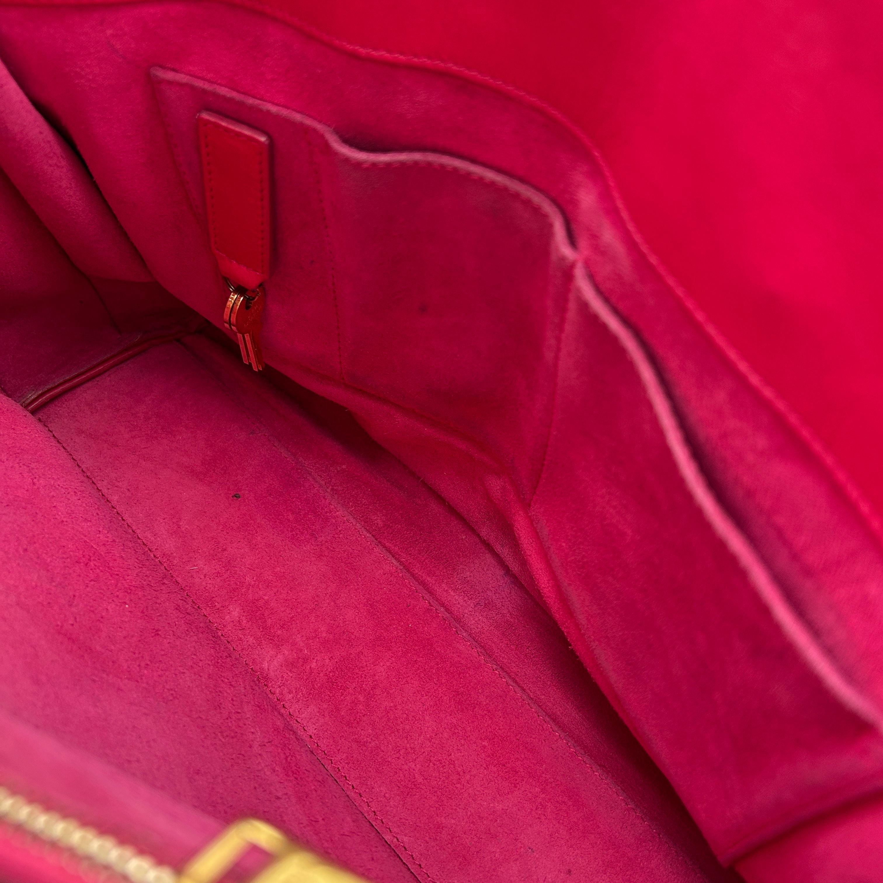 Pre-owned SAINT LAURENT Calfskin Small Sac De Jour Lipstick Pink LA7453