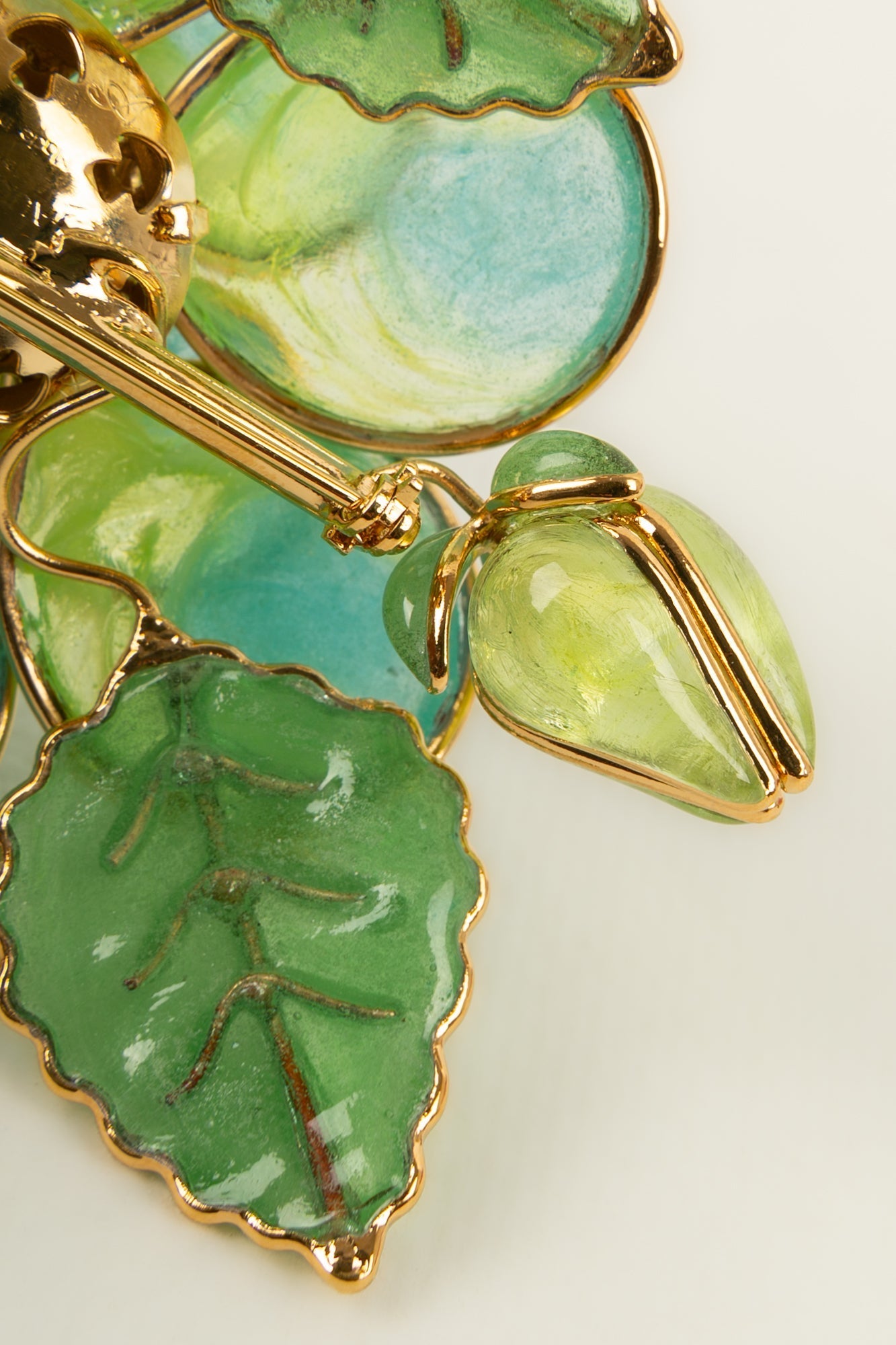 Broche / pendentif fleur Augustine
