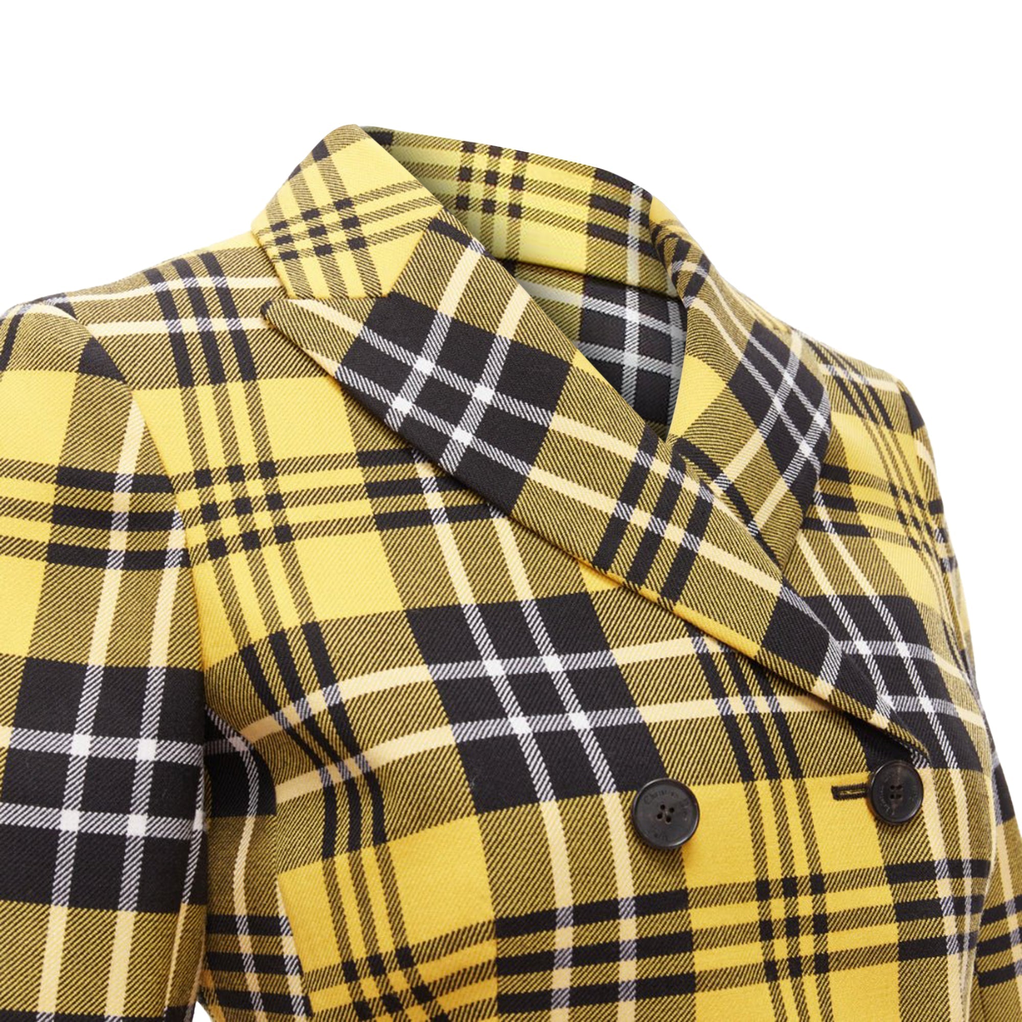 Christian Dior tartan virgin wool bar jacket blazer