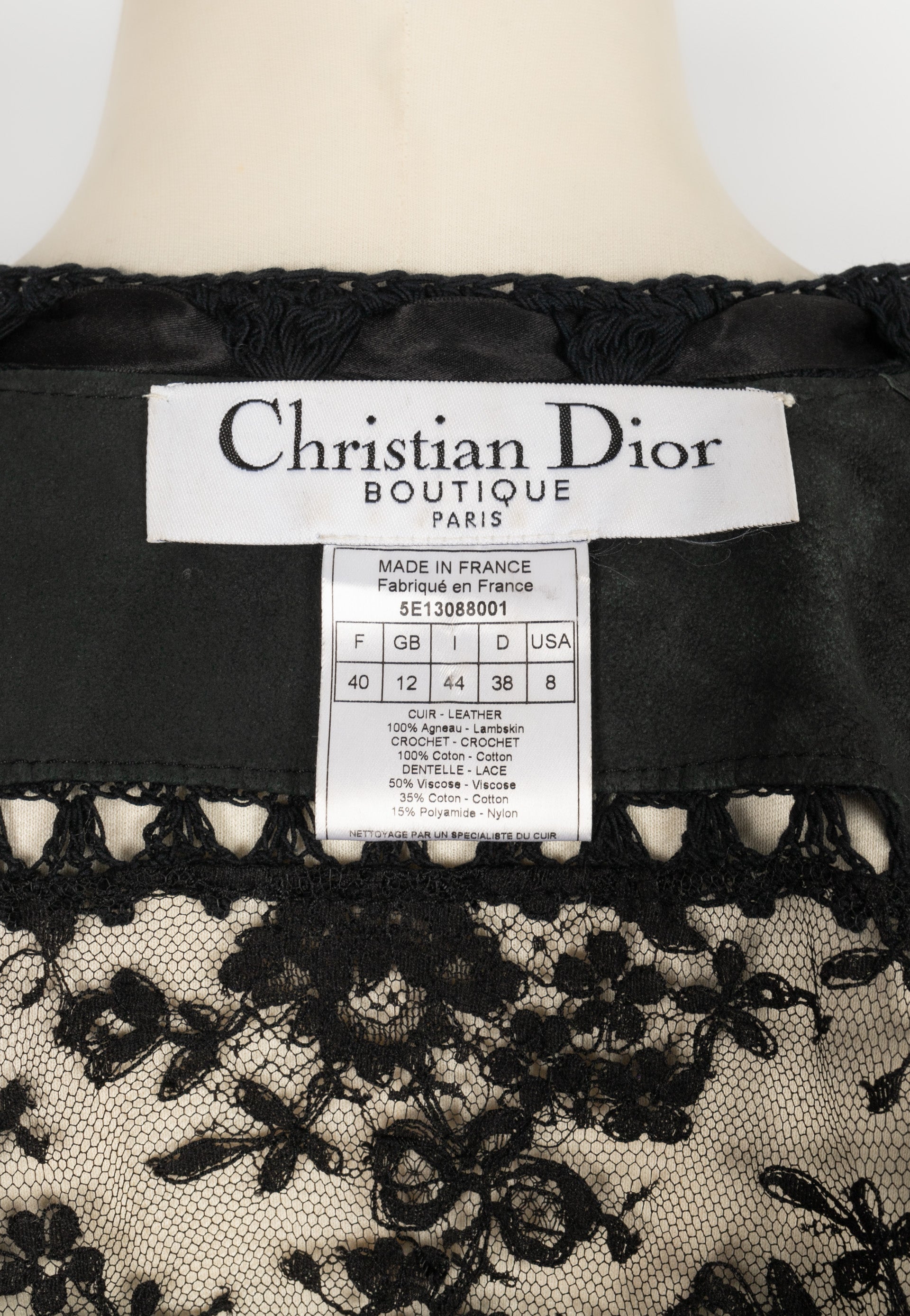 Veste Dior Printemps-EtÃƒÆ’Ã‚Â© 2005