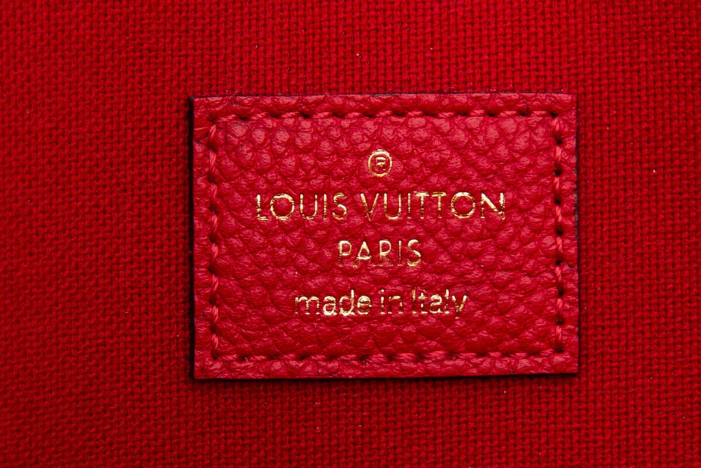 Louis Vuitton Red Empreinte Pochette Crossbody
