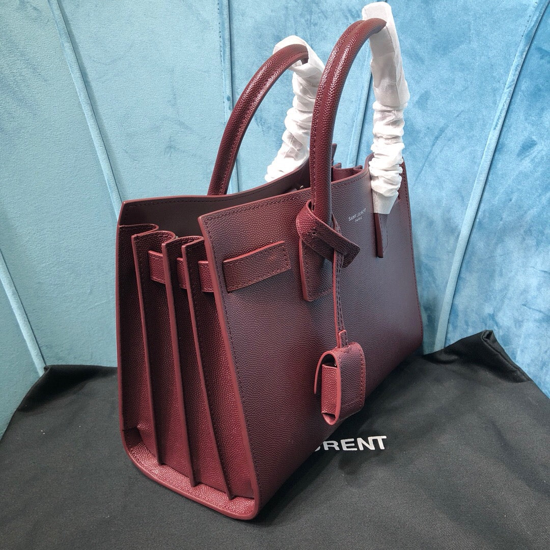 GLAMI Sac De Jour Baby In Shiny Burgundy For Women 10.2in/26cm YSL