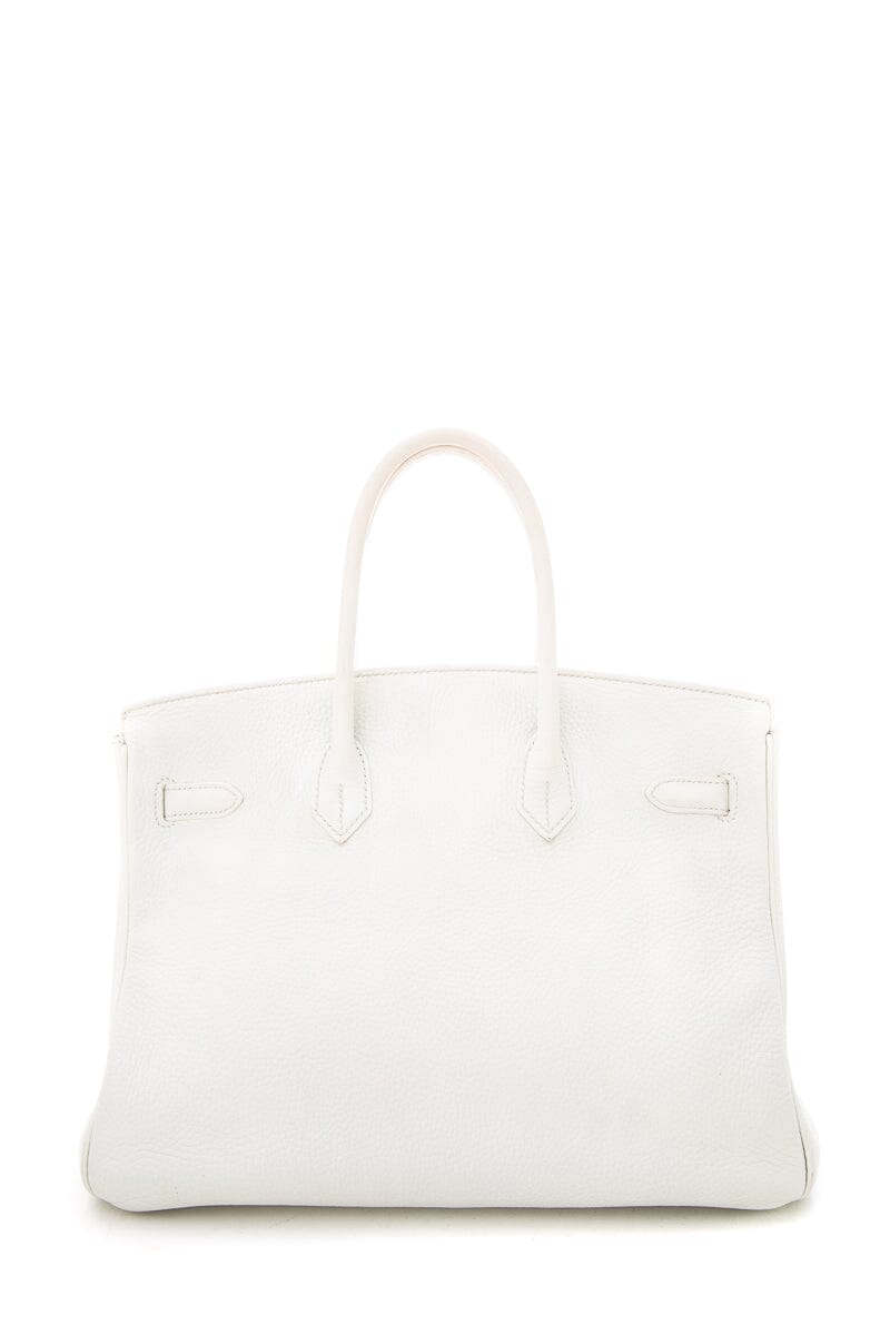 HermÃƒÆ’Ã‚Â¨s 2011 White Togo Leather Birkin 35CM Handbag