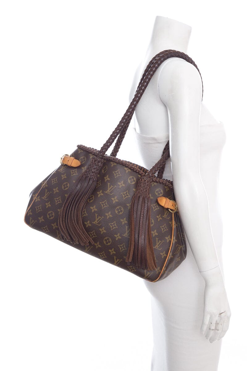 Louis Vuitton Brown Canvas Monogram Revamped Fringe Handbag