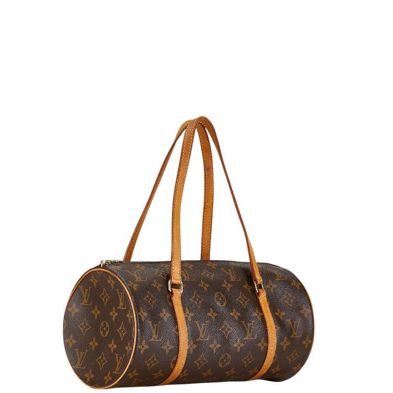 Louis Vuitton Monogram Papillon 30 Shoulder Bag Brown PVC Leather