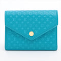 Louis Vuitton Nanograms Portefolio Victoria M82314 Blue Compact Wallet