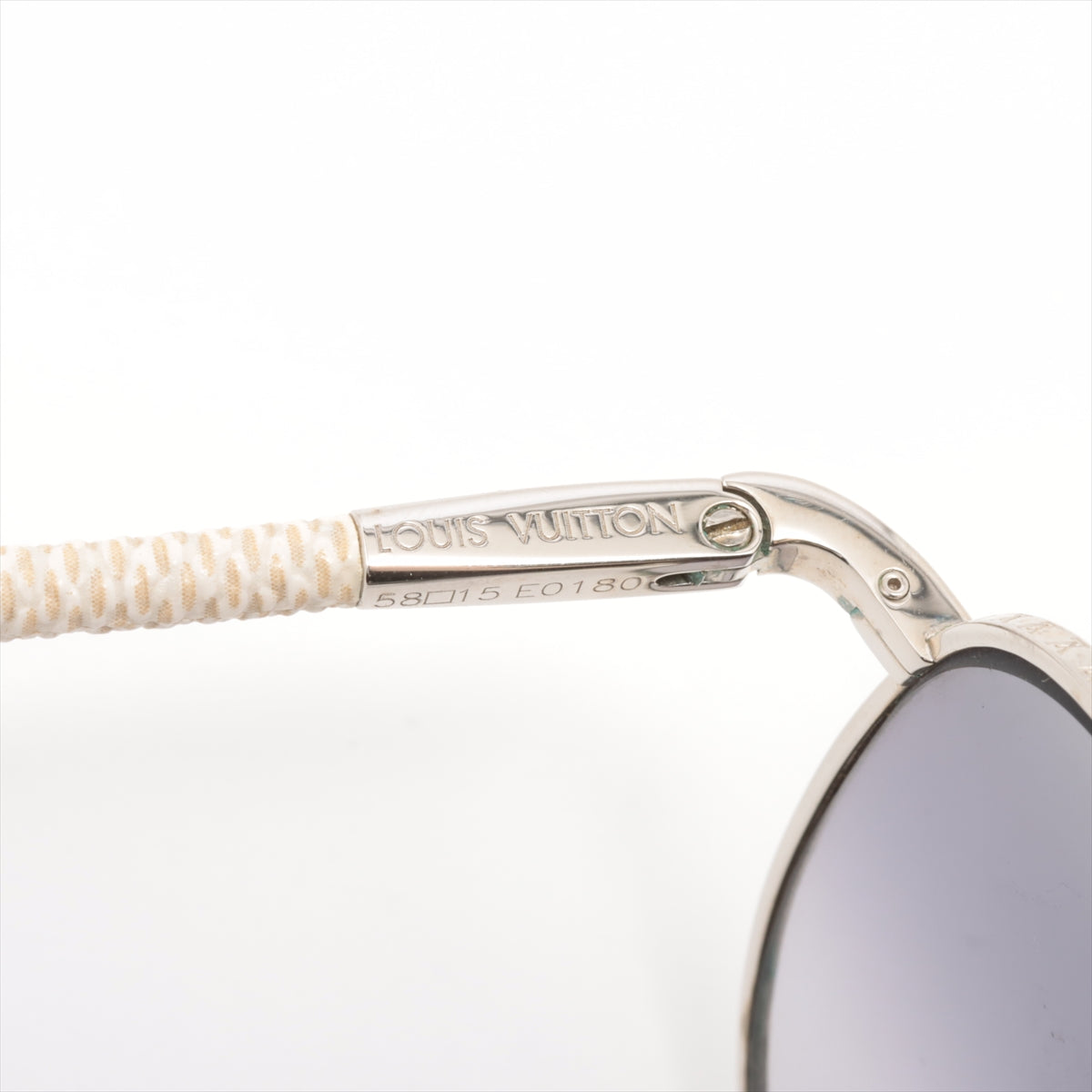 Louis Vuitton Z0203U Compilation Pilot Sun Glasses PVC x Metal Ivory 5815