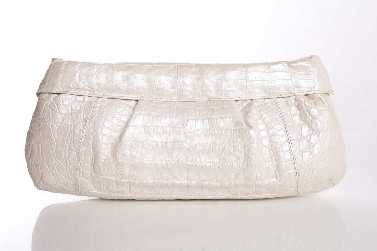 Nancy Gonzalez Ivory Clutch