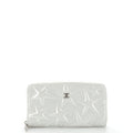 CHANEL Zip Around Wallet Star Embossed Lambskin Long