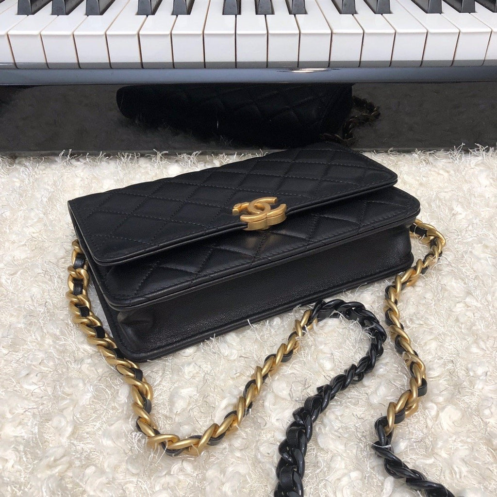 CHLOriginal Small Classic Flap Bag Gold Hardware Black For Women, Women’s Handbags, Shoulder Bags 7.5in/19cm AP33814