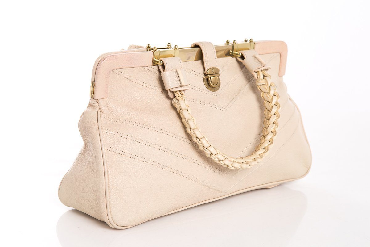 Marc Jacobs Cream Braided Handle Bag