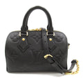 Louis Vuitton Speedy Bandouliere 20 Monogram Emplant Black M58953