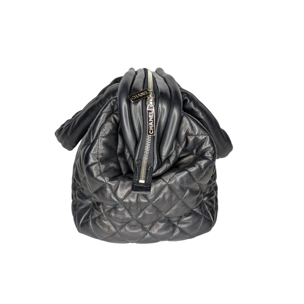 Chanel Vintage Caviar Leather Coco Cocoon Bowler Bag