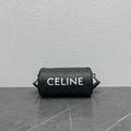 GLAMI Cylinder Bag In Triomphe Canvas Black For Women 9in/22cm