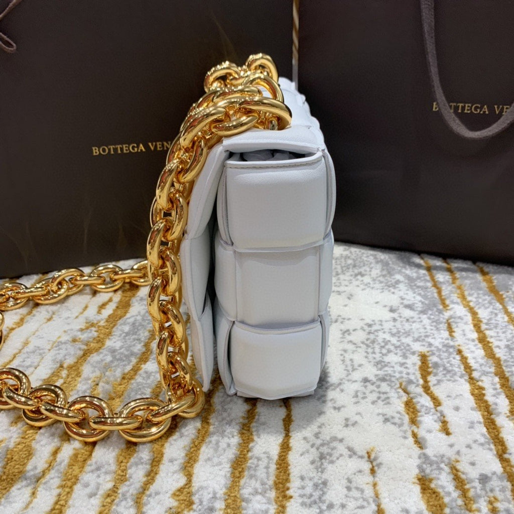 GLAMI Chain Cassette Bag For Women 10.2in/26cm In White 631421VBWZ09143