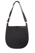 Valextra Black Weekend Medium Hobo Handbag
